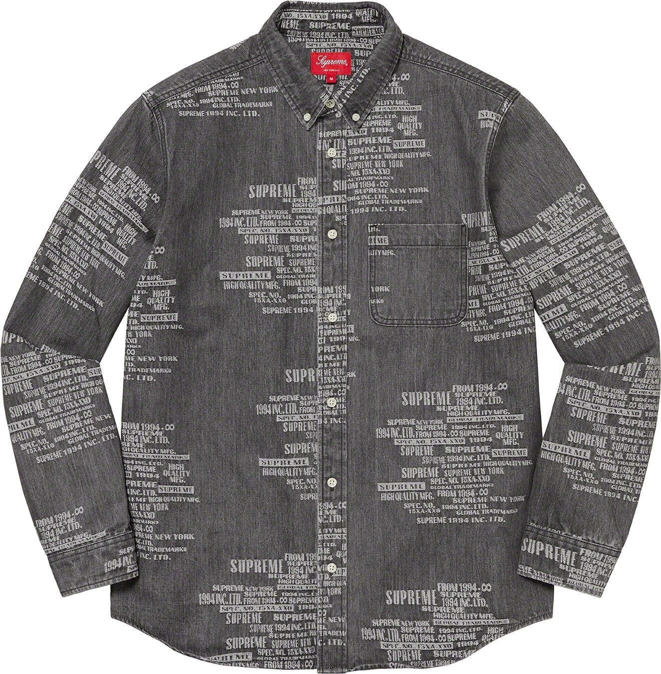 Trademark Jacquard Denim Shirt view 5